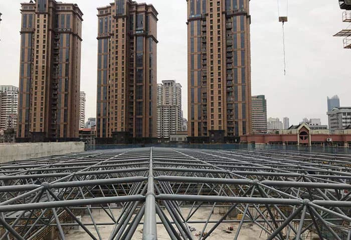 桂林螺栓球网架结构